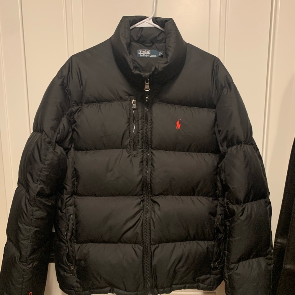 Mens Polo Ralph Lauren Black Jacket Size Large